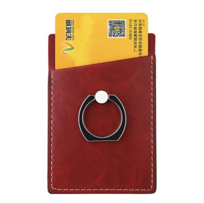 Leather 5 Cards Phone Holder Wallet Credit Card Ho... – Grandado - Foto 4
