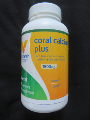 The Vitamin Shoppe Coral Calcium Plus 1500 mg 180 Softgels Bones Teeth