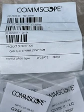 NEW CommScope LazrSPEED Qwik II LC Aqua MFC-LCF-09-5X 760117887 OM4 (Pack of 25)