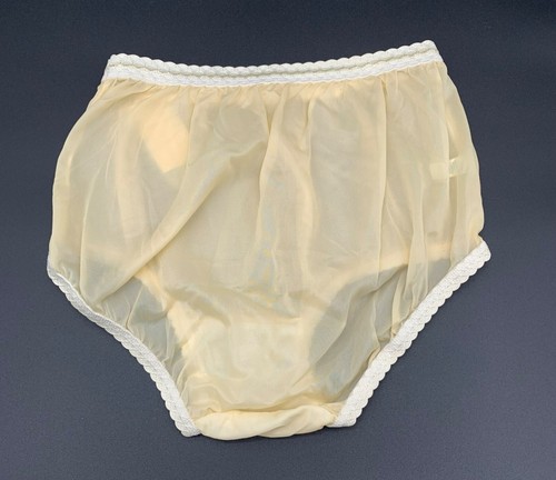 Vtg Warners Pure Luxury Sheer Silky NOS Gusset Nylon Granny Panties Sz 10 - Picture 8 of 13