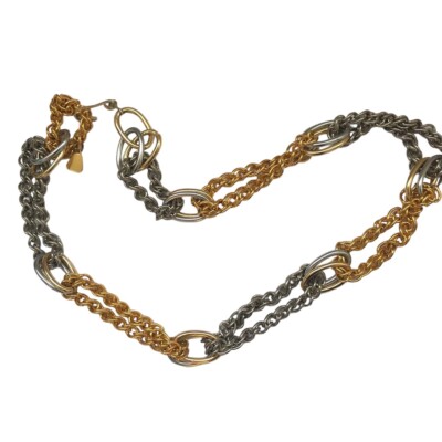 Gold or Silver Chain Link Statement Belt ROUND ABOUT STATEMENT CHAIN BELT – Pebby Forevee main image 2