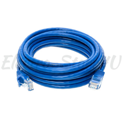 Scheda Di Rete Wifi Flat Cat7 Ethernet Patch Blue Cable 6 10 20 25 30 50 75 100 FT U/FTP LAN Lot EBa Network Numeron - Foto 11