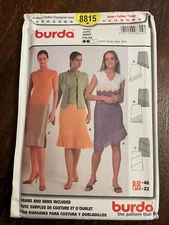 Burda 8815 UNCUT Sewing Pattern, Misses' Skirt, Size 10-22