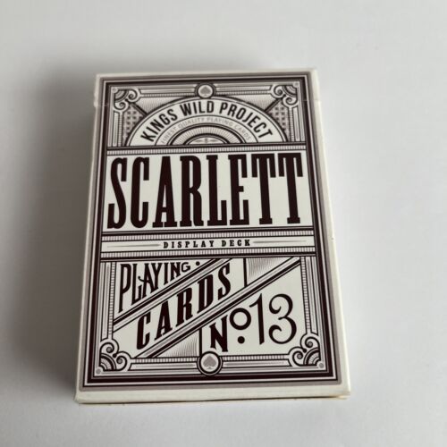Kings Wild Project | White Scarlett Standard Edition Playing Cards No. 13 - Picture 1 of 7