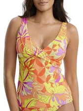 Sunsets PALACE GARDEN Elsie Underwire Wrap Tankini Swim Top, US 34E/32F/30G