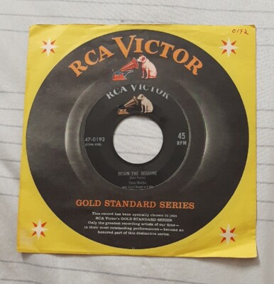Tony Martin 45 Begin the Beguine / There's No Tomorrow RCA Victor 47-0192 vg++