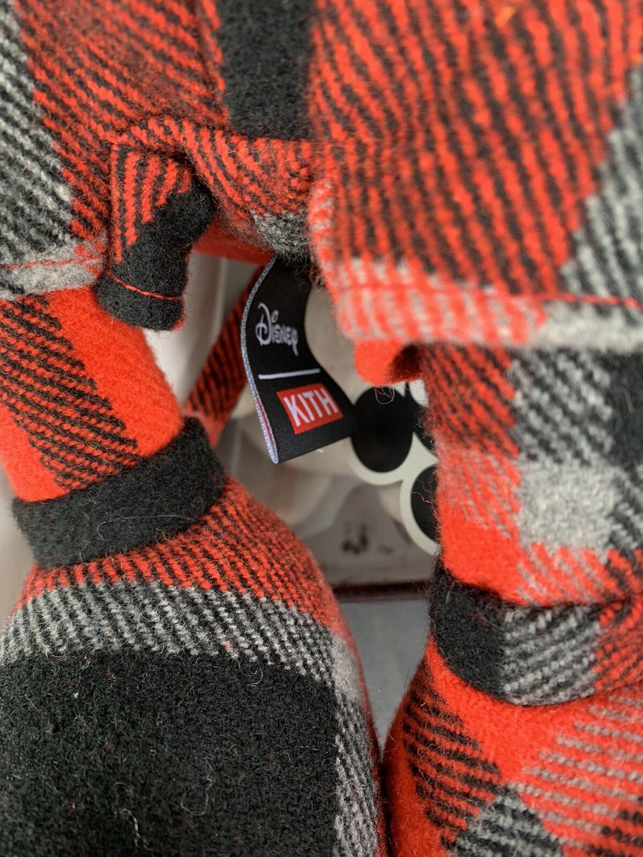 ぬいぐるみ Disney - KITH X DISNEY LARGE MICKEY PLUSH Kith x Disney Large Mickey Plush Plaid KH9403-110 In Hand