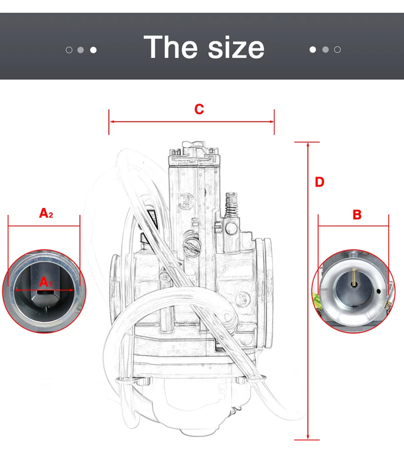28mm Carburetor for Husqvarna Husaberg Beta Yamaha Kawasaki Honda - Image 2 of 4