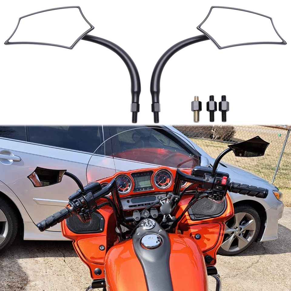 Espejos retrovisores laterales para motocicleta Victory Cross Country Roads Vegas 8 bolas Foto 3 de 4