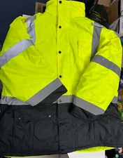 Ergodyne GloWear 8384 Hi-Vis Quilted Winter Parka – Type R, Class 3, 4XL