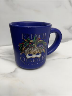 French Quarter New Orleans Mardi Gras Coffe Mug Cup Souvenir Mask