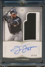 2021 Topps Definitive Collection FRANK THOMAS Jersey AUTO /50 #FT White Sox HOF