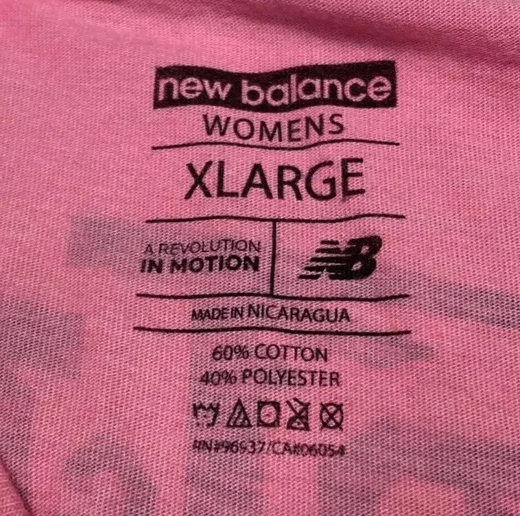 NUEVO RARO New Balance Nationals Outdoor NBNO 2016 Camiseta Mujer’s XL Rosa Camiseta S/S Foto 3 de 4