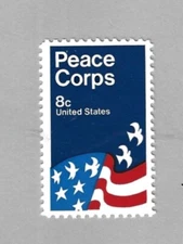 US Scott # 1447 8 Cents  Peace Corps MNH OG Free Shipping (X)