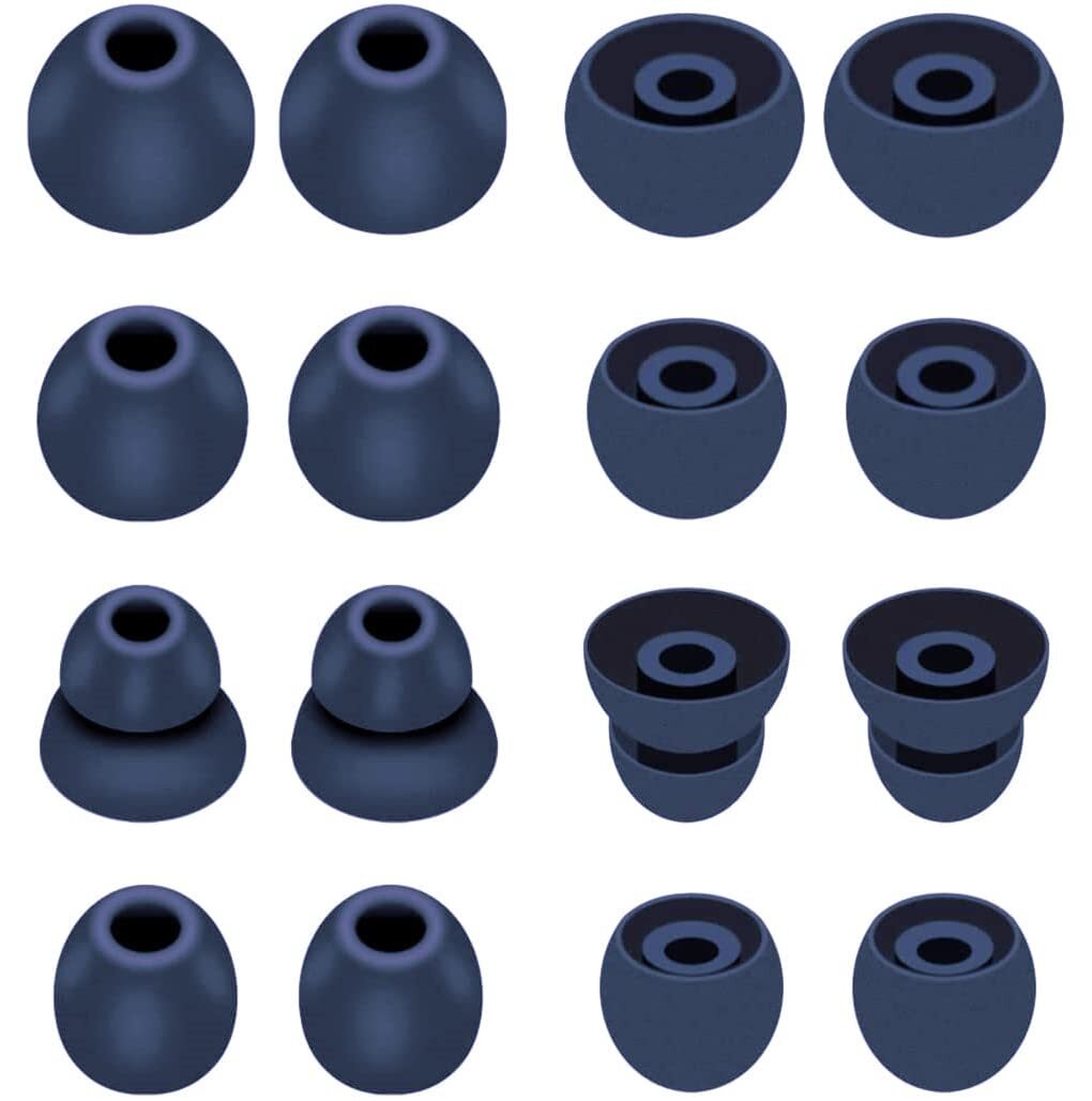 16pcs Navy Ear Tips Ear Buds Ear Gels Replacement for Beat s by dr dre Powerb...
