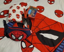SPIDER-MAN Marvel Jay Franco FULL Flat & FITTED Sheet PILLOW SHAM Hip Pack MORE