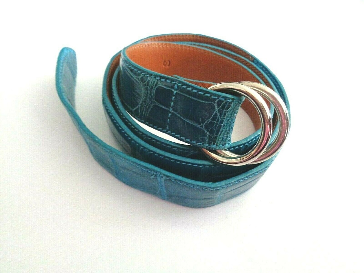 【Mr.Yo様】Ralph Lauren パープルレーベル　アリゲーターベルト NWOT TAG RALPH LAUREN PURPLE LABEL GENUINE ALLIGATOR BELT HANDMADE