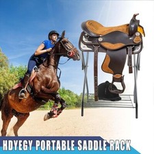 2 Pack Foldable Freestanding Horse Saddle Rack Stand 28 x 19.3 x 37.5 inches.