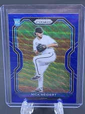 2021 Nick Neidert /60 Rookie Rc Blue Wave Refractor Prizm Panini Tier III