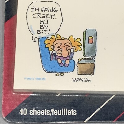 Vintage Office FUNNY 3M POST-IT NOTE PAD SEALED 1992 sponsor Olympic Games mark