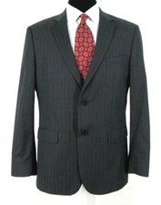 Banana Republic Blazer 44R Gray Pinstripe All Season Sport Coat Jacket NWOT 44 R