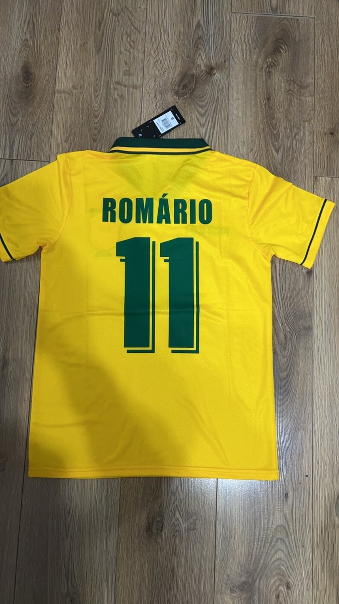 1994/97 ROMARIO #11 BRAZIL UMBRO WORLD CUP 94 HOME FOOTBALL SHIRT