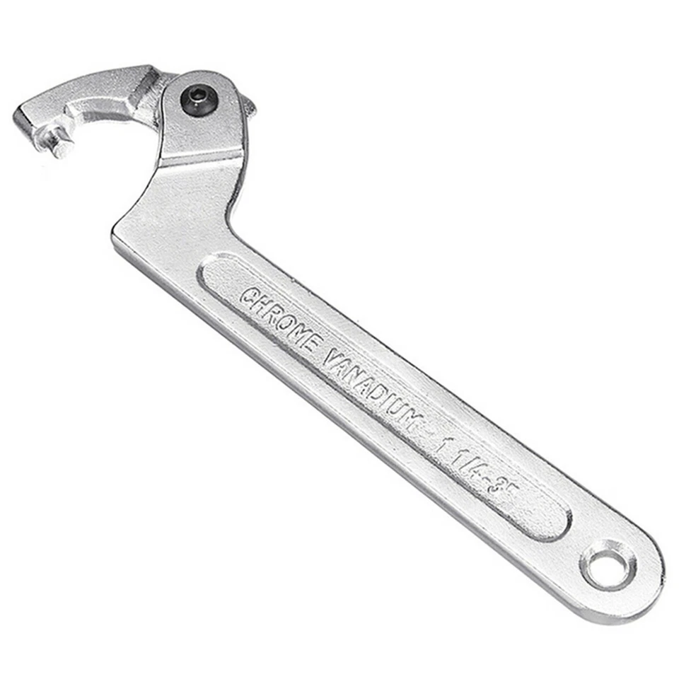 Motorcycle Suspension Expert Adjustable Hook Wrench Clamp C Steel Spanner Tool - Image 4 of 4