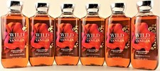 QTY 6 Bath  Body Works WILD MADAGASCAR VANILLA Face Body Wash Shower Gel 10oz