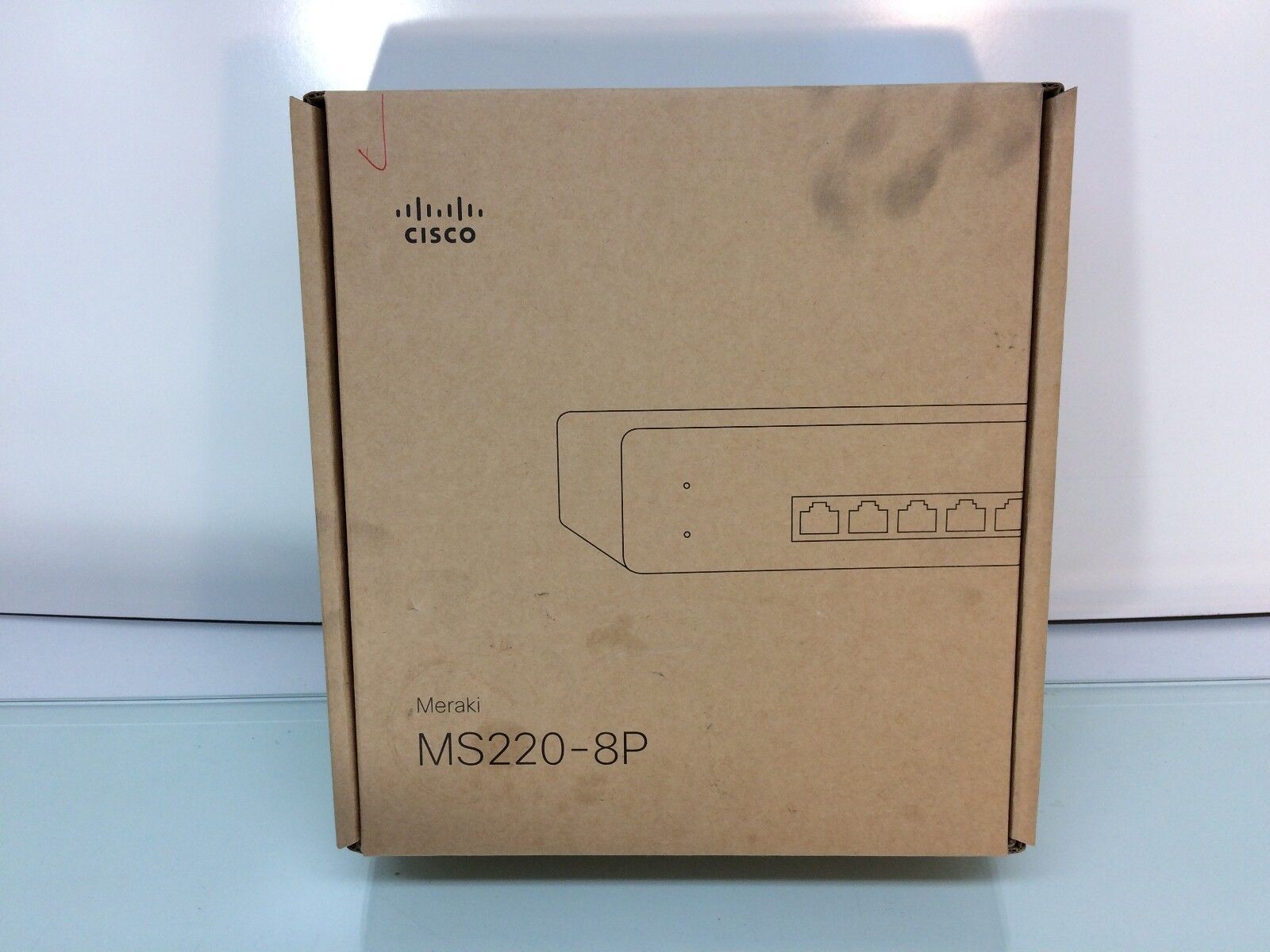 Meraki MS220-8P-HW 8-Port Cloud Managed PoE Switch 3 Yr Ent. Licence Unclaimed!