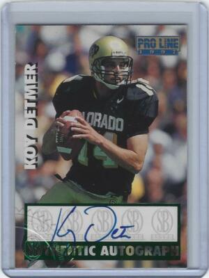 koy detmer autographed football