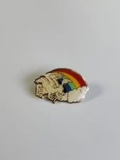 Unicorn Rainbow Clouds Lapel Pin