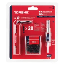 (J) Norske Tools NIBPI704 23Pc 1" Ph No.2 Impact Screwdriver Bit Set