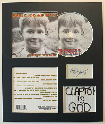 ERIC CLAPTON - Signed Autographed - REPTILE - Album Display