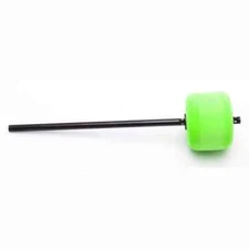 Danmar Green Felt Bass Drum Beater, Black Shaft