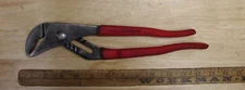 Vntg Crescent RT212 Slip Joint T&G Water Pump Pliers,Red Comfort Grips,12",EXC