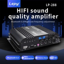 Lepy HIFI LP-288 Bluetooth Estéreo USB SD Coche Hogar Audio Amplificador Adaptador 3A