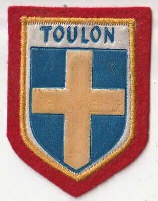 Patche ville Toulon écusson brodé transfert patch thermocollant armoiries blason