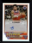 2025-26 Topps Hoops AJ Johnson Hyper Signatures Auto Autograph #HHS-AJ Wizards