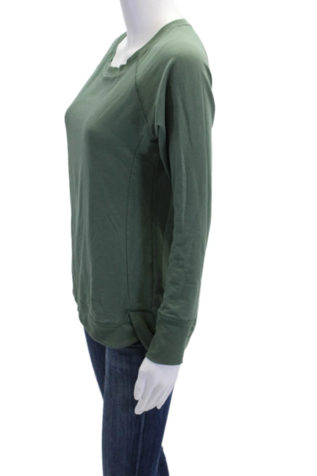 Blusa pulóver verde manga larga cuello redondo Danskin para mujer talla S Foto 2 de 4