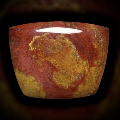 INDONESIAN MOSS AGATE CABOCHON - Lapidary Mineral Cab Gemstone Jewelry Pendant