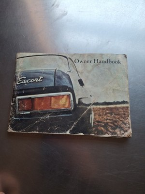 Alter Oldtimer Ford Escort Mk 1 Besitzer Handbuch Scheunenfund