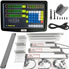 iMeshbean 3 Axis DRO + 3pc Linear Scales LCD Digital Readout Kit for Bridgeport
