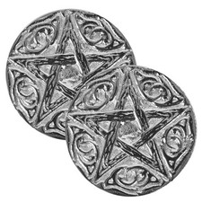 Altar Tile Silver Plated Round - 2 Pack - 3