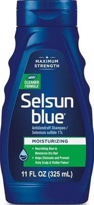 Selsun Blue Moisturizing Anti-Dandruff Shampoo 325ml Selensulfide 1% Aloe