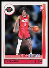 2021-22 Hoops Jalen Green #218 BASKETBALL CARD Rookie Houston Rockets RC. rookie card picture