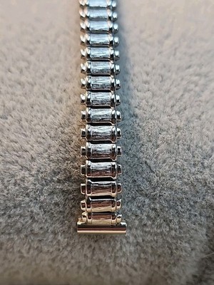 Ladies' NOS Speidel USA EuroFlex SS 8mm Straight End Expansion Watch Band