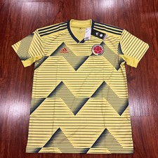 2019 Adidas Men’s Colombia National Team Home Soccer Jersey Large L FCF H Jsy
