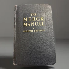 Vintage THE MERCK MANUAL of Diagnosis and Therapy Eighth Edition 1950