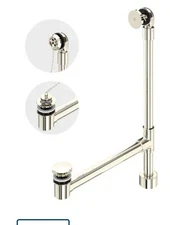 1-1/2" Free Standing Tub Drain Kit for Above-Floor Installation - with Overflow