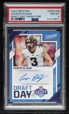 2024 Panini Prestige Draft Day Signatures Cooper DeJean #DDS-CDN PSA 8 Auto 1mt7
